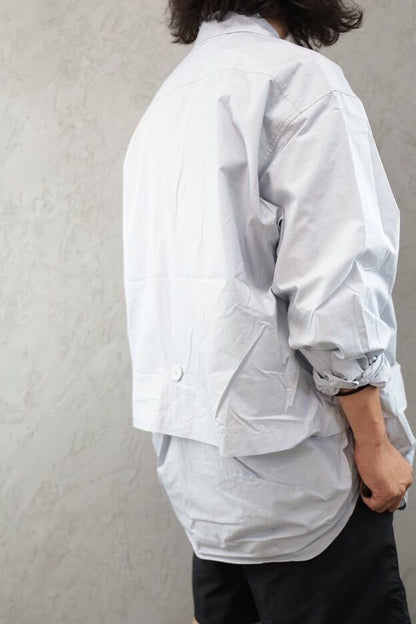 COMFY(コムフィ)～NEWSPAPER SHIRTS SMOKE BLUE～