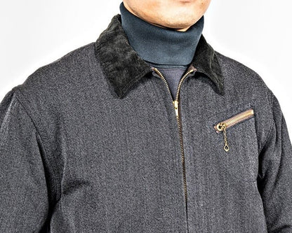 WORKERS(ワーカーズ)～”Blanket Lined Engineer Jacket" Wool Cotton Covert Cloth～