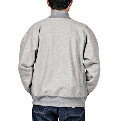 WORKERS(ワーカーズ) Trico Tag Sweat, Half Zip, Grey～