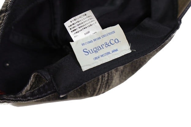 Sugar&Co.(シュガーアンドカンパニー)～WASHABLE BUFFALO CAP Vintage Wash Black～