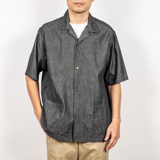 WORKERS(ワーカーズ)～Open Collar Shirt, 6 oz Black Denim～