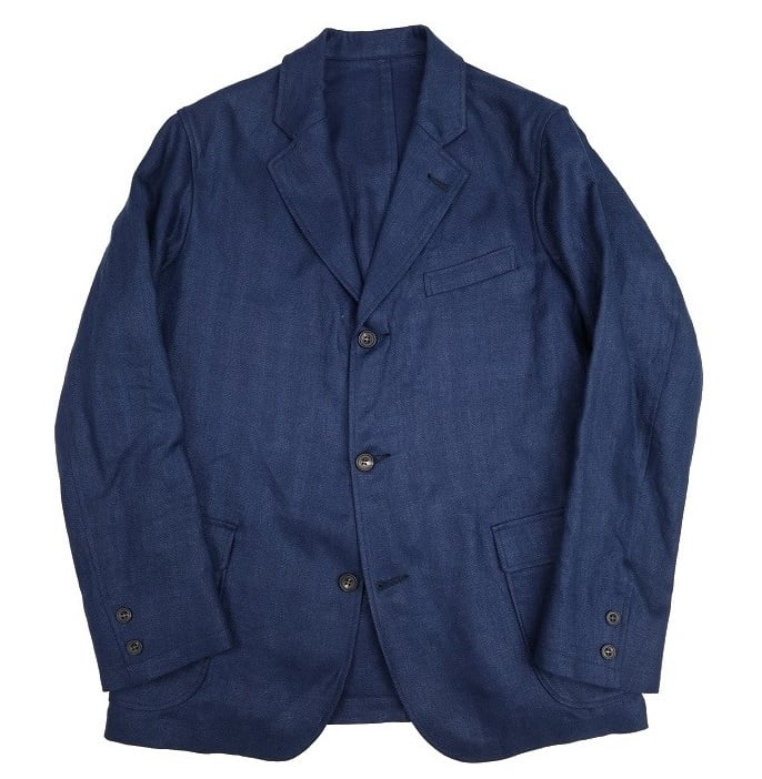 WORKERS(ワーカーズ)～IVY Blazer, French Linen Herringbone Navy～