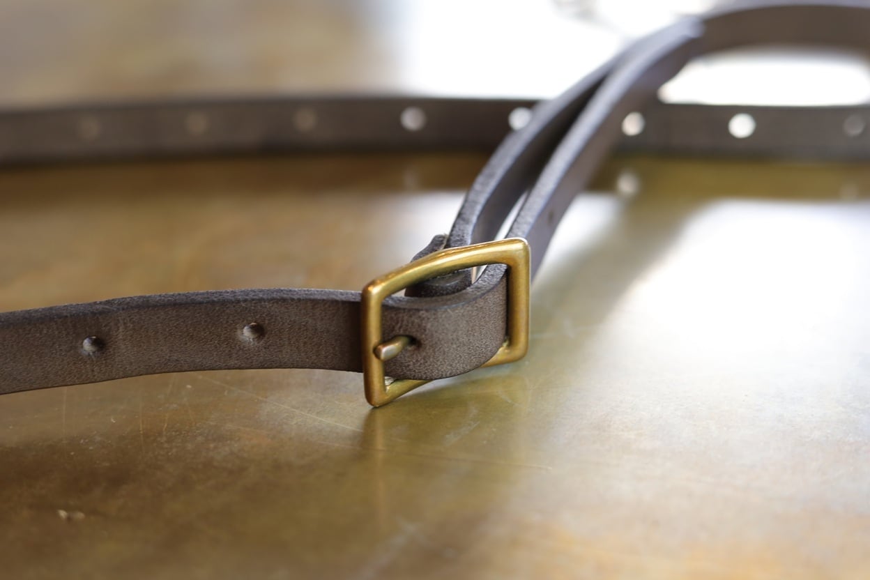 VASCO(ヴァスコ)～LEATHER SHOULDER STRAP GRAY～