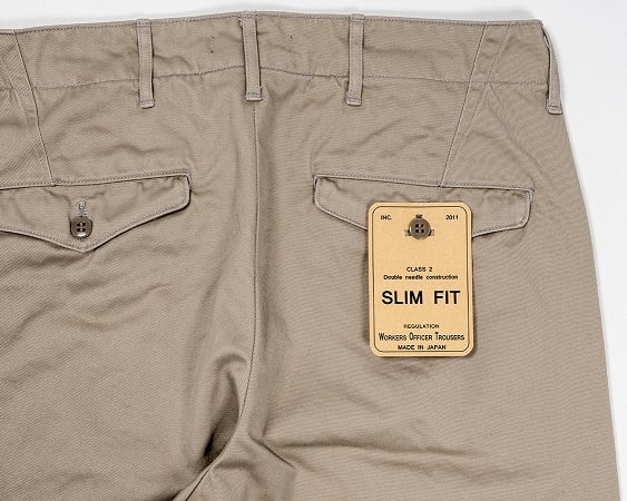 WORKERS(ワーカーズ)～Workers Officer Trousers SlimFit Type2 Greige Chino～