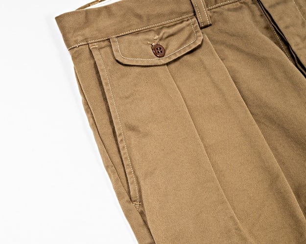 WORKERS(ワーカーズ)～Officer Trousers, 2 Tuck, USMC Khaki, 10 oz Chino～