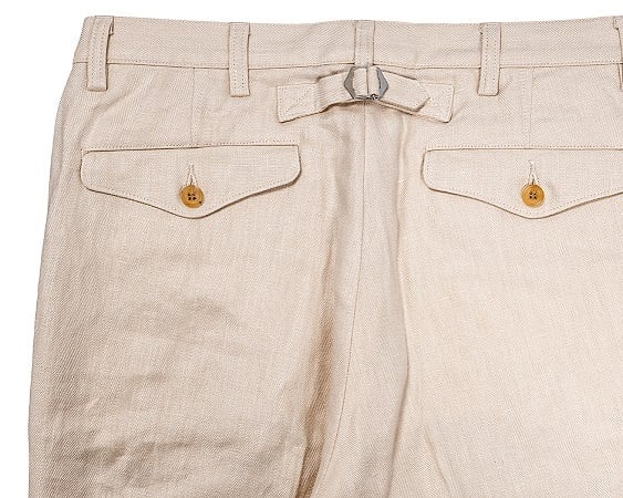 WORKERS(ワーカーズ)～IVY Trousers, French Linen Herringbone, Ecru～