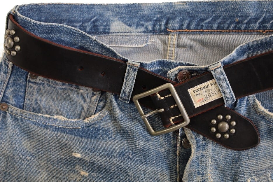 Vintage Works(ヴィンテージワークス) DH5697 ～LEATHER STUDS BELT CUSTOM CHASIN～