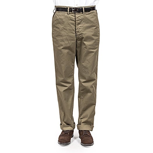 WORKERS(ワーカーズ)～Officer Trousers, Regular Fit, 8 oz Hunter Green Chino～