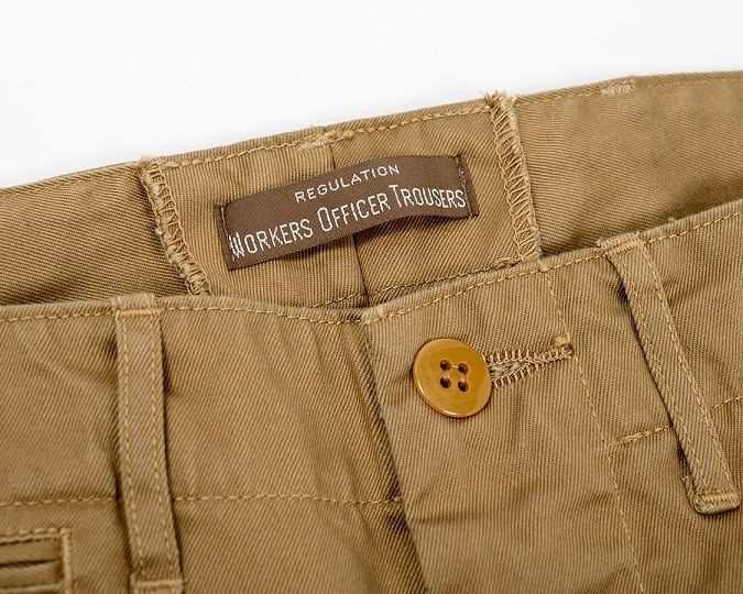 WORKERS(ワーカーズ)～Workers Officer Trousers SlimFit Type2 10oz USMC Khaki～