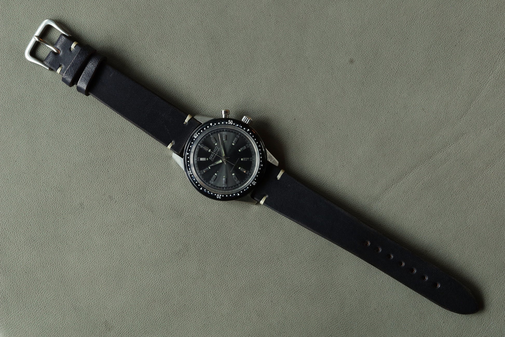 VASCO（ヴァスコ） ～ LEATHER WATCH BAND ～ Black