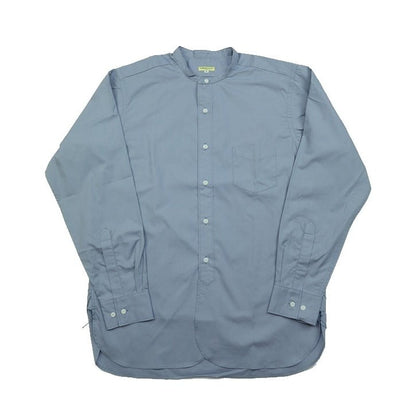 WORKERS(ワーカーズ)～Band Collar Shirt, Poplin, Blue Grey～