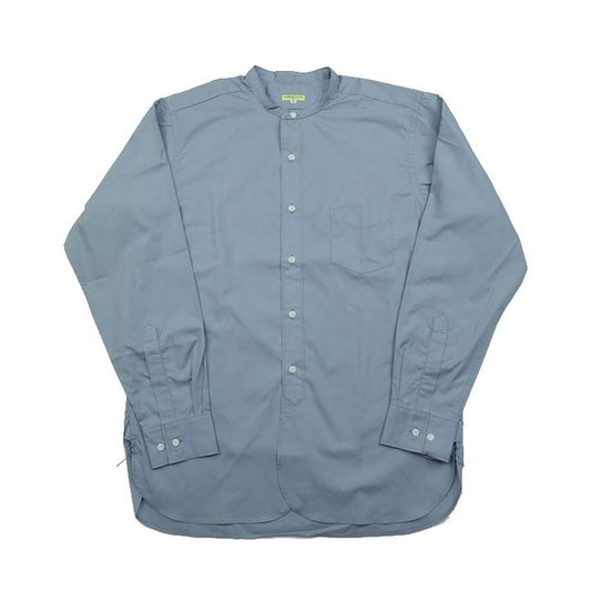 WORKERS(ワーカーズ)～Band Collar Shirt, Poplin, Blue Grey～