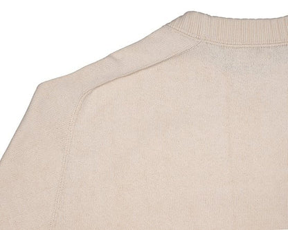 WORKERS(ワーカーズ)～Cotton Saddle Shoulder Sweater, White～
