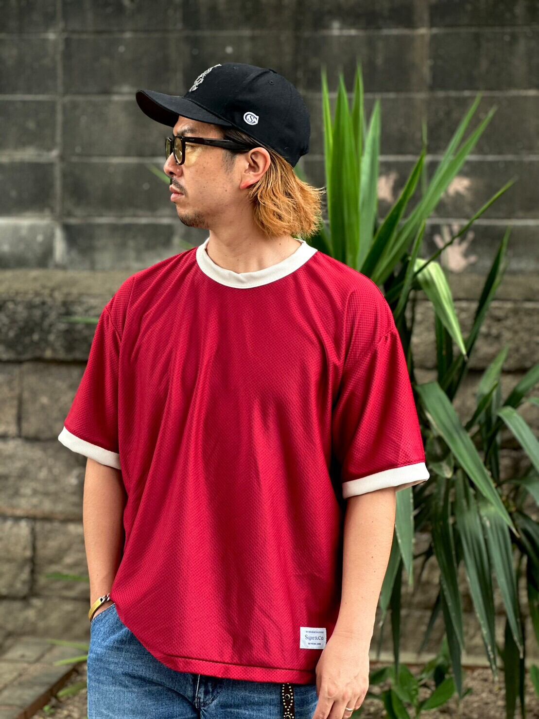 Sugar&Co.(シュガーアンドカンパニー)～DROP MESH RINGER TEE～