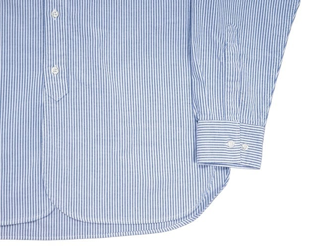 WORKERS(ワーカーズ)～Band Collar Shirt, Supima OX, Stripe～