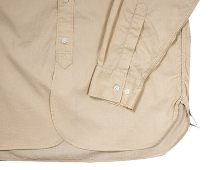 WORKERS(ワーカーズ)～Round Collar Shirt, Poplin, Beige～