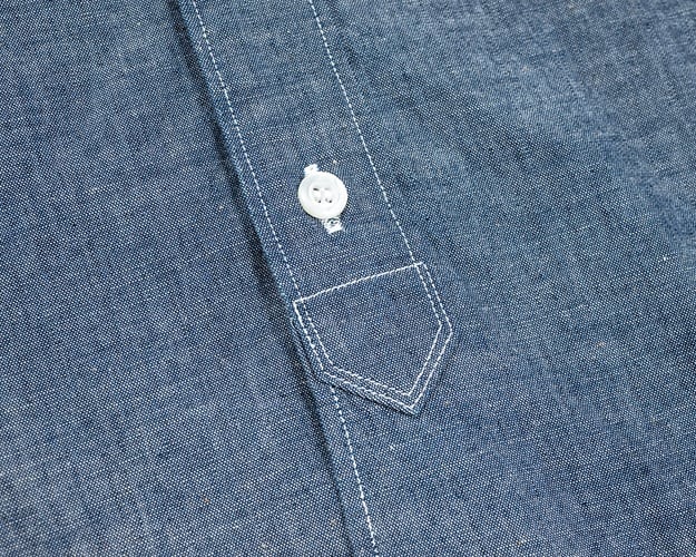 WORKERS(ワーカーズ)～Band Collar Shirt, Indigo Chambray～
