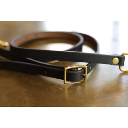 VASCO(ヴァスコ)～LEATHER SHOULDER STRAP BLACK～