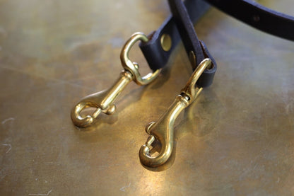 VASCO(ヴァスコ)～LEATHER SHOULDER STRAP BLACK～