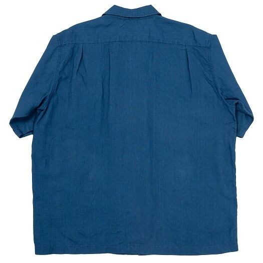 WORKERS(ワーカーズ)～Open Collar Shirt, Indigo Linen～
