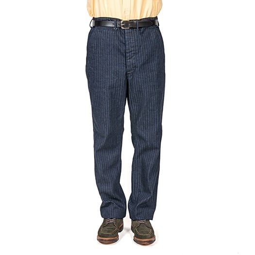 WORKERS(ワーカーズ)～Officer Trousers, Regular, Type 2, Indigo Herringbone～