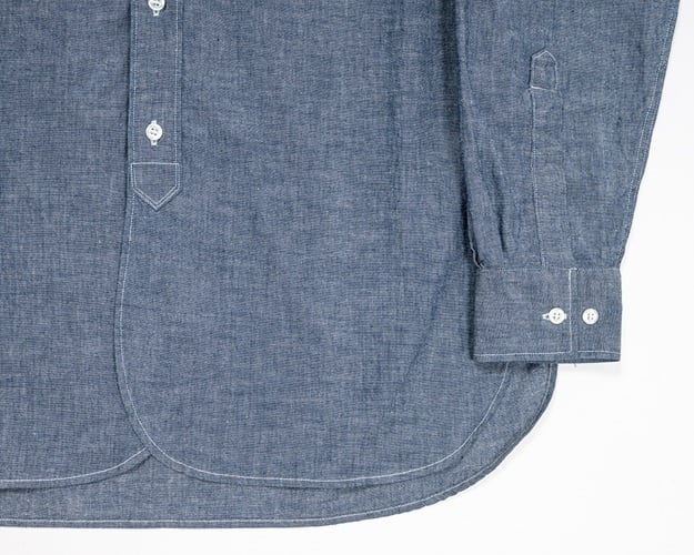 WORKERS(ワーカーズ)～Band Collar Shirt, Indigo Chambray～