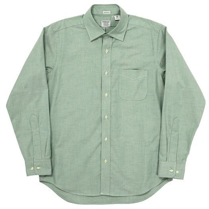 WORKERS(ワーカーズ)～Modified Wide Spread Shirt, American Sea Island Cotton OX, Green～