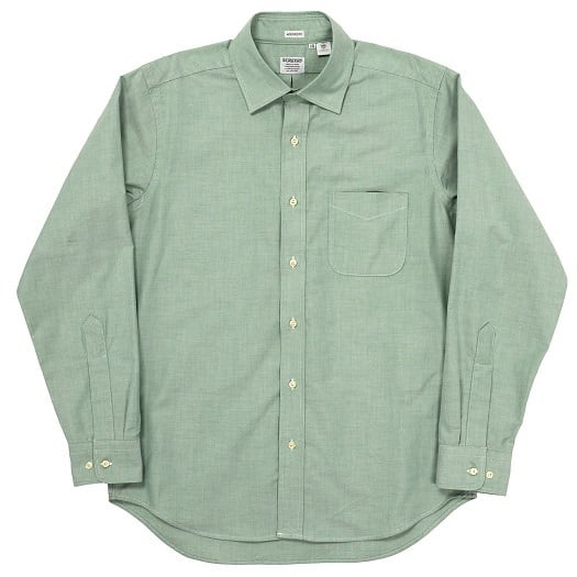 WORKERS(ワーカーズ)～Modified Wide Spread Shirt, American Sea Island Cotton OX, Green～