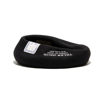 THE H.W.DOG & Co. (ドッグアンドコー) ～EMBROIDERY BIG BERET - Black～