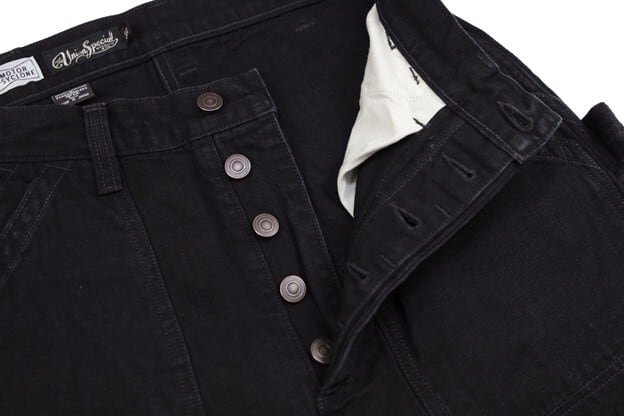 FREEWHEELERS(フリーホイーラーズ)～"CHOPPER BUILDER" WORK TROUSERS BLACK～