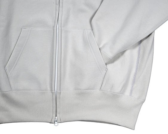 WORKERS(ワーカーズ)～Trico Tag Sweat, Full Zip Parka White Grey～