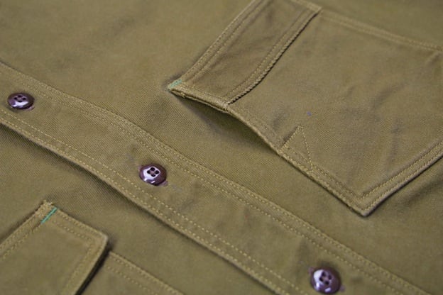 FREEWHEELERS(フリーホイーラーズ)～"Gemsa" WORK SHIRT KHAKI OLIVE～