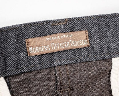 WORKERS(ワーカーズ)～Officer Trousers,Regular Fit, Cotton Serge～