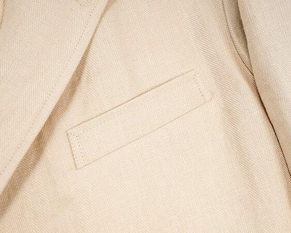 WORKERS(ワーカーズ)～IVY Blazer, French Linen Herringbone Ecru～