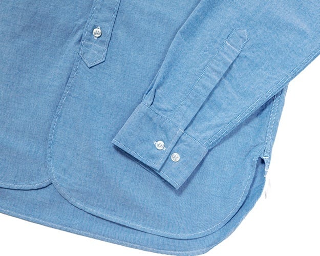 WORKERS(ワーカーズ)～Band Collar Shirt, Supima OX, Blue Pale～