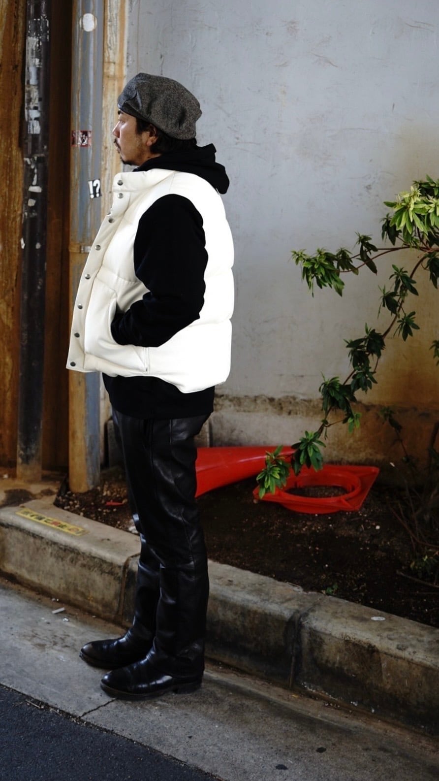 FINE CREEK & CO(ファインクリークアンドコー)～Law Deerskin Vest White～