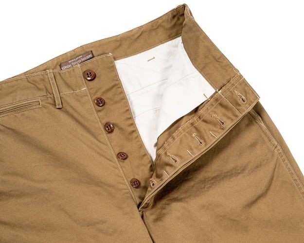WORKERS(ワーカーズ)～Officer Trousers, Regular Fit, USMC Khaki, 10 oz Chino～
