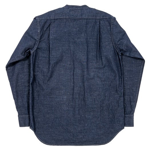 WORKERS(ワーカーズ)～Band Collar Shirt, Indigo Cotton Linen～