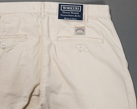 WORKERS(ワーカーズ)～Officer Trousers RL Fit, White Denim～