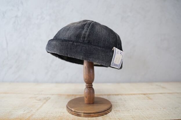 THE H.W.DOG & Co.(ドッグアンドコー)～WASH DENIM ROLL CAP BLACK～