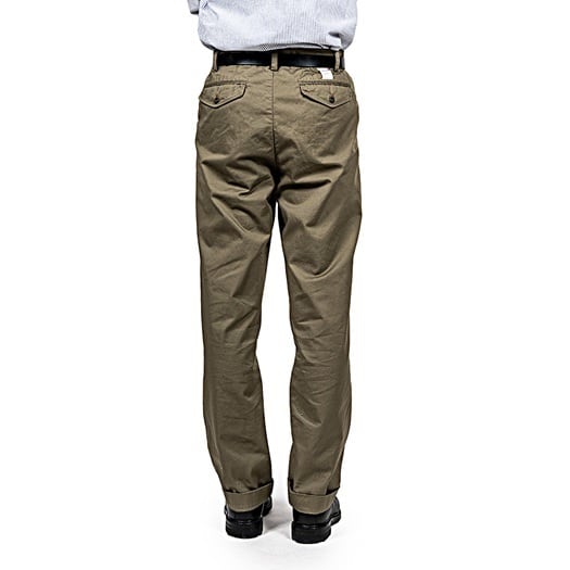 WORKERS(ワーカーズ)～Officer Trousers, 2 Tuck, 8 oz Hunter Green Chino～