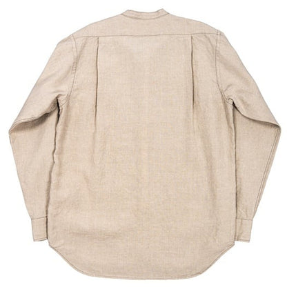 WORKERS(ワーカーズ)～Band Collar Shirt, Ecru Linen～