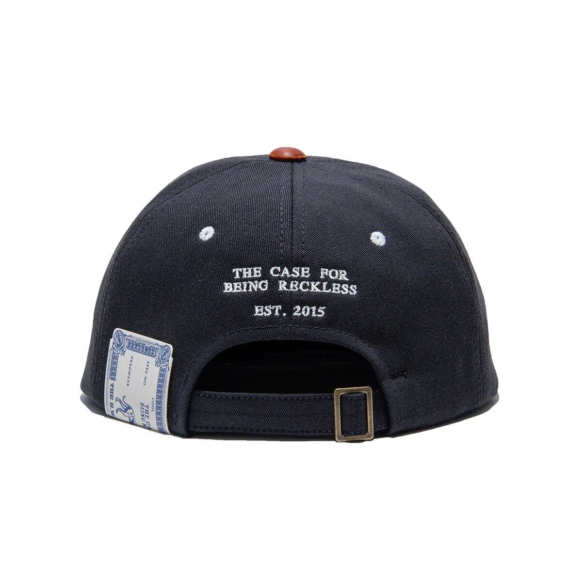 THE H.W.DOG & Co.(ドッグアンドコー)～2 TONE LEATHER COTTON CAP - Navy～