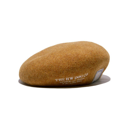 THE H.W.DOG & Co. (ドッグアンドコー) ～EMBROIDERY BIG BERET - Yellow gold～