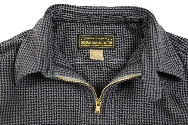 CUSHMAN(クッシュマン)～HOUND TOOTH HARFZIP WORK SHIRTS～