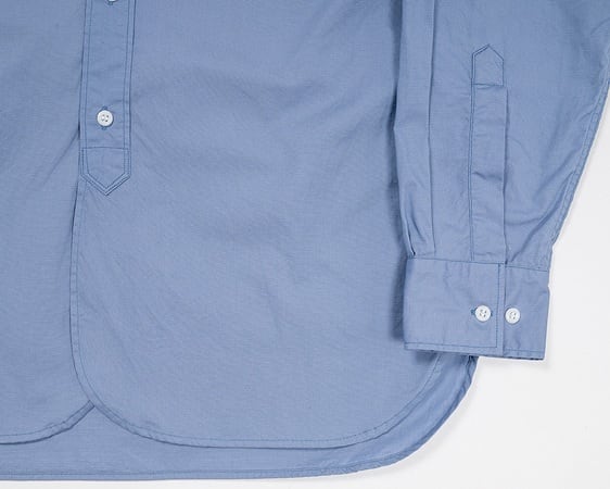 WORKERS(ワーカーズ)～Round Collar Shirt, Poplin, Blue Grey～