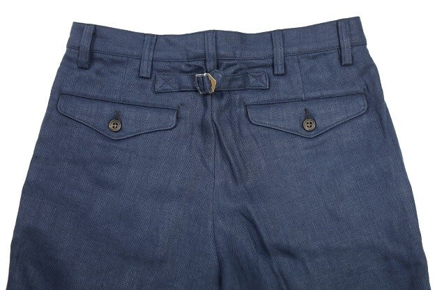 WORKERS(ワーカーズ)～IVY Trousers, French Linen Herringbone, Navy～