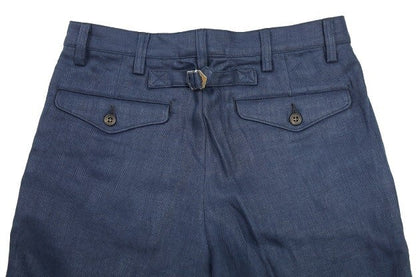 WORKERS(ワーカーズ)～IVY Trousers, French Linen Herringbone, Navy～
