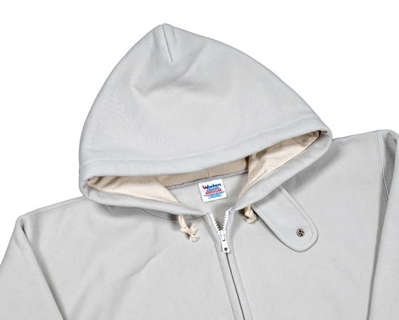 WORKERS(ワーカーズ)～Trico Tag Sweat, Full Zip Parka White Grey～