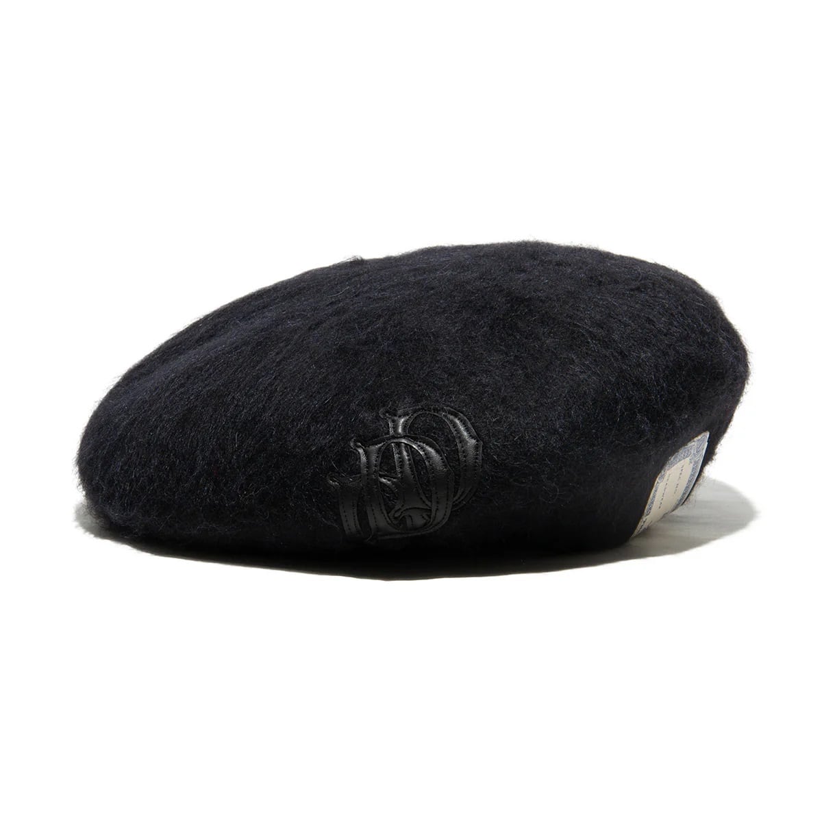 THE H.W.DOG & Co. (ドッグアンドコー) ～LEATHER WAPPEN FLUFFY BERET - Black～